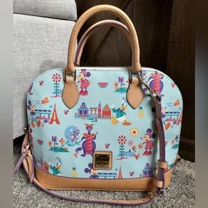 Disney Dooney and Bourke Figment Epcot Flower & Garden Festival Tote